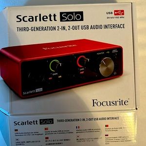 Focusrite Scarlett Solo 3rd Gen USB Audio Interface